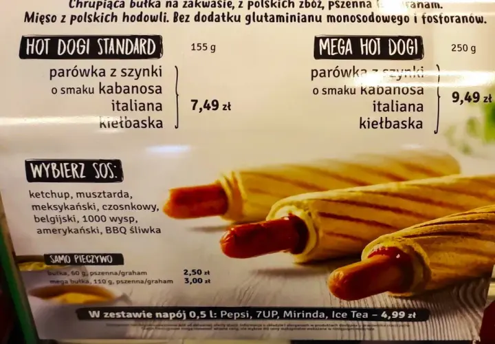 Ile waży duży hot dog Orlen? Zaskakujące fakty o jego wadze
